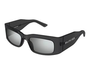 Balenciaga Unisex Balenciaga BB0328S 003 Lunettes de soleil Acétate Gris Argent Carré