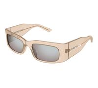 Balenciaga Unisex Balenciaga BB0328S 008 Lunettes de soleil Acétate Ivoire Argent Carré
