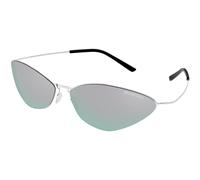 Balenciaga Unisex BB0350S 004 Lunettes de soleil Titane Argent Argent Cat Eye