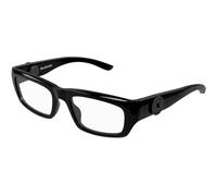 Balenciaga Unisex Balenciaga BB0411O 001 Montures optiques Acétate Noir Transparent Carré