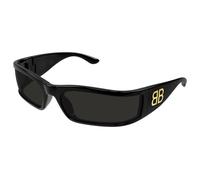 Balenciaga Unisex Balenciaga BB0458S 001 Lunettes de soleil Acétate Noir Gris Masque