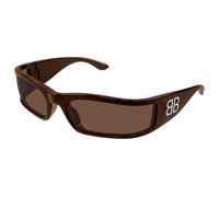 Balenciaga Unisex Balenciaga BB0458S 004 Lunettes de soleil Acétate Marron Marron Masque