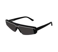 Balenciaga Unisex BB0003S 001 Lunettes de soleil Acétate Noir Gris Masque Normale