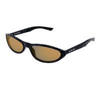 Balenciaga Unisex BB0007S 010 Lunettes de soleil Acétate Noir Ronde
