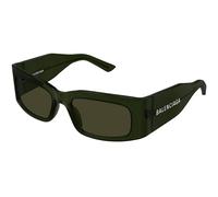 Balenciaga Unisex BB0328S 006 Lunettes de soleil Acétate Vert Vert Carré