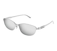 Balenciaga Unisex BB0357SA 002 Lunettes de soleil Métal Argent Argent Carré
