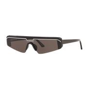 Balenciaga Unisex Sunglass BB0003S - Couleur du Monture: Noir brillant, Couleur de Lentille: Gris