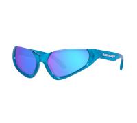 Balenciaga Unisex Sunglass BB0202S - Couleur du Monture: Bleu, Couleur de Lentille: Bleu