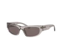 Balenciaga Unisex Sunglass BB0388S - Couleur du Monture: Gris, Couleur de Lentille: Gris