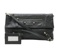 Balenciaga Vintage - Pre-owned The Giant Envelope Leather 2way Clutch Bag - Homme - Pre-owned - Gris - Taille: ONE Size