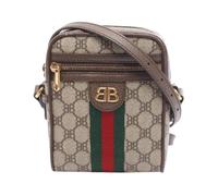 Balenciaga Vintage - Pre-owned The Hacker Project PVC Coated Canvas Leather Shoulder Bag Limited - Homme - Pre-owned - Brun - Taille: ONE Size