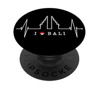 Bali Battement de Cœur Porte du Ciel Indonésie Amour Bali PopSockets PopGrip Adhésif