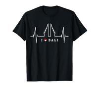Bali Battement de Cœur Porte du Ciel Indonésie Amour Bali T-Shirt