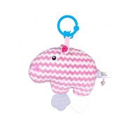 Bali Bazoo Jouet suspendu pour poussette Hippo, rose/blanc