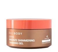 Bali Body Bronze Gel bronzant scintillant SPF 15 - Sun-Kissed Glow avec parfum de noix de coco, racine de carotte et vitamine E - Bronzer bio et crème solaire scintillante pour un bronzage rapide, une