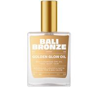 BALI BRONZE Golden Glow Oil - Huile sèche nourrissante pour le corps et les cheveux avec particules d'or - Huile sèche nourrissante à l'huile de noix de coco, de tournesol et de ricin - Brillance pour