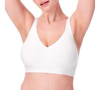 Bali Comfort Revolution pour Femme, Couverture complète, sans Armatures, évacuation de l'humidité, Meilleur Soutien-Gorge t-Shirt pour DD, Blanc, L