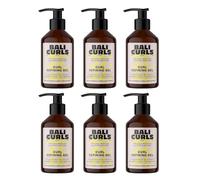 BALI CURLS Curl Defining Gel 6 x 150 ml - Gel défini pour les boucles à l'extrait de graines de lin et d'ylang-ylang - Gel de bouclage végétalien pour des boucles lisses et définies - Soin des boucles