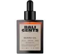BALI GENTS Huile de barbe nourrissante pour homme contre les démangeaisons et les irritations de la peau - Huile hydratante pour barbe sans silicone ou microplastique - De la barbe de 3 jours à la