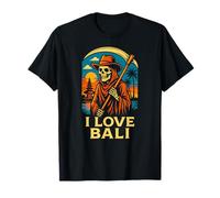 Bali Indonesia I Love Bali Vintage Women Surfs Up T-Shirt