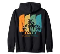 Bali Indonésie Palmiers dans Le Vent Plage Océan Souvenir Sweat à Capuche