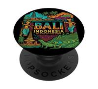 Bali Indonésie Voyage Souvenir City Landmark Tourist Gift PopSockets PopGrip Adhésif
