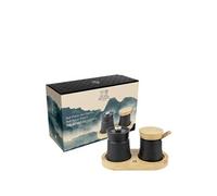 PEUGEOT Coffret Bali Palais des Épices - Moulin poivre fonte 8 cm, main sel, plateau bambou