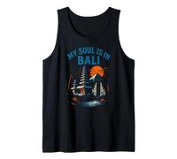 Bali Palm Trees My Soul is in Bali Vintage Women Beach Life Débardeur