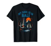 Bali Palm Trees My Soul is in Bali Vintage Women Beach Life T-Shirt