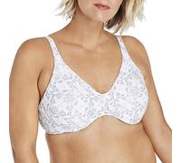 Bali Passion for Comfort Minimizer Bra, Full Coverage Underwire Bra with Seamless Cups, Everyday Bra, No-Bulge Smoothing, Impression de Pointe argentée., 105D