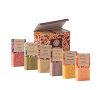 Bali Soap Batik Collection Lot de 6 savons naturels pour le visage et le corps végétalien à base de plantes 99 g