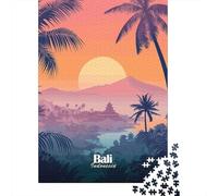 Bali Sunset Landscape, Puzzle pour Adultes 1000 Pièces, 52x38cm/1000pcs | Pour une pause calme pendant l'Avent : ce puzzle adulte 1000 pièces convient aux journées calmes autour de Noël.