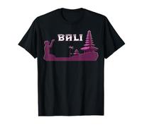 Bali Temple Palmier Indonésie Ubud Hindouisme Java Souvenir T-Shirt Graphique avec Valeur