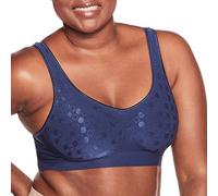 Bali Wireless, Comfort Revolution Full-Coverage Wirefree Bra for Women, Moisture-Wicking Soutien-Gorge, Opaque, in The Navy, S Femme