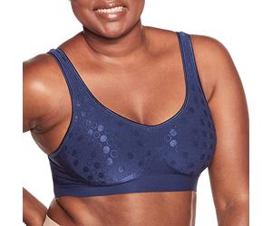Bali Wireless, Comfort Revolution Full-Coverage Wirefree Bra for Women, Moisture-Wicking Soutien-Gorge, Opaque, in The Navy, S Femme