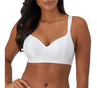 Bali Wireless Df3463, Comfort Revolution Full-Coverage Wirefree, Moisture-Wicking Bra Soutien-Gorge à Couverture Totale, Opaque, White Zag, 105D Femme