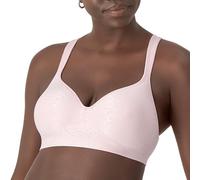 Bali Wireless Df3463, Comfort Revolution Full-Coverage Wirefree, Moisture-Wicking Bra Soutien-Gorge, Hush Pink Swirl, 100C Femme