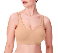 Bali Women's Comfort Revolution Wirefree Bra with Smart Sizes, Nude, X-Large