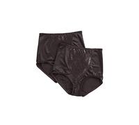 Bali Women's Shapewear Double Support Coordinate Brief 2-Pack, Black, 3X