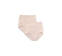 Bali Women's Smoothers Shapewear 2 Pack Cotton Brief with Light Control, Pink Bliss, X-Large