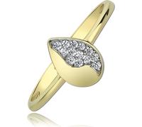 Balia anneaux 54 17,2 or 333 blanc, or Bijoux femme BGR014G54