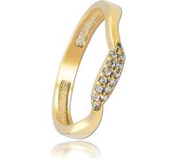 Balia anneaux 56 17,8 or 333 blanc, or Bijoux femme BGR016G56