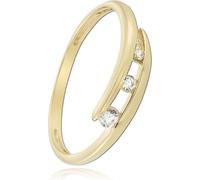 Balia anneaux 58 18,5 or 333 blanc, or Femme bijoux BGR031G58