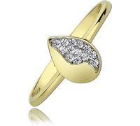 Balia dames or 333 54 17,2 blanc, or Bijoux anneaux D2BGR014G54