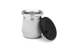 BALIBETOV Yerba Mate Gourd - Tasse Yerba Mate en acier inoxydable avec isolation à double paroi, base antidérapante, couvercle en silicone anti-déversement - Mate Argentino - Tasses à maté (gris)