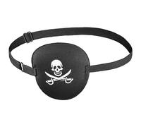 Balinco Cache-œil pirate pour adulte, masque pour les yeux, accessoire de costume de pirate, capitaine de pirate, masque pour les yeux, noir