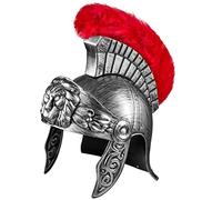Balinco Casque Romain Argent | Guerrier Gladiateur - Accessoire Parfait pour Femmes & Hommes, Costume Romain