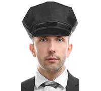 Balinco Casquette de chauffeur noir - le complément parfait pour votre costume de chauffeur de mariage ou de chauffeur/chauffeur