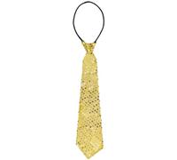 Balinco Cravate de fête Paillettes Pour Homme - Pré-nouée Avec élastique - Idéale Pour Enterrement De Vie De Garçon, Carnaval, Mardi Gras et Halloween