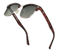 Balinco® Lunettes de soleil demi-cadre avec verres polarisés - pour femmes & hommes - protège des rayons UV et des reflets - durable & résistant aux rayures - dans un set d'accessoires pratique